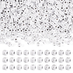 500шт 5 стиля непрозрачные акриловые бусины&nbsp;OACR-TA0003-45