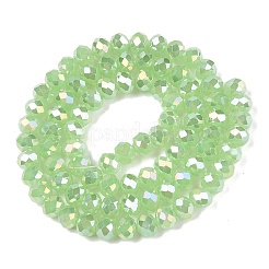 Стеклянные бусины с гальваническим покрытием &nbsp;LS-EGLA-A044-J6mm-B08