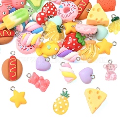 Подвески из непрозрачной смолы 40 шт.&nbsp;RESI-YW0005-82