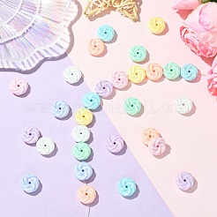 160шт 8 цвета непрозрачные акриловые бусины&nbsp;PACR-CJ0001-44