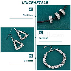 60 шт. 3 стиля 201 нержавеющая сталь разделительные бусины&nbsp;STAS-UN0038-03