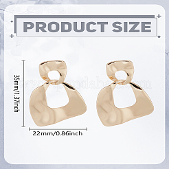 1 пара висячих серег-гвоздиков из сплава для женщин&nbsp;EJEW-LP0003-72