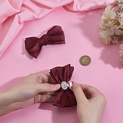 2 шт. атласная лицевая часть с бантом и железными пряжками для обуви&nbsp;FIND-PH0028-06B