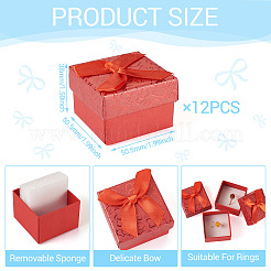 Бант картон бумага кольца подарочные коробки для хранения&nbsp;CON-TAC0001-16B