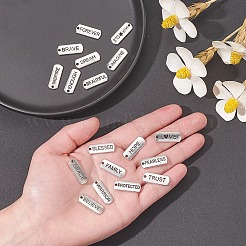 18шт 18 стиля прямоугольные подвески из сплава в тибетском стиле&nbsp;TIBEP-YW0001-34AS