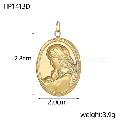 Религия 304 подвески из нержавеющей стали&nbsp;STAS-OY005-72G