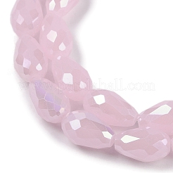 Непрозрачные однотонные гальванические стеклянные бусины&nbsp;EGLA-N013-J10mm-B01