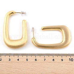 Прямоугольные латунные серьги для женщин&nbsp;EJEW-U055-22G