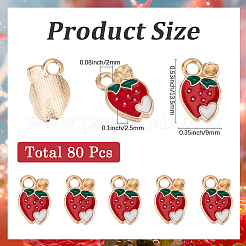 Подвески из эмали из сплава 80 шт.&nbsp;ENAM-SC0007-13