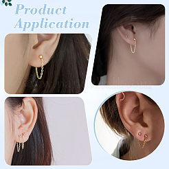 10 пара сережек-гвоздиков из нержавеющей стали 304&nbsp;EJEW-UN00020