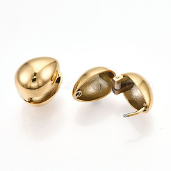 Серьги-кольца из нержавеющей стали 304 с ионным покрытием (IP)&nbsp;EJEW-C124-01A-G