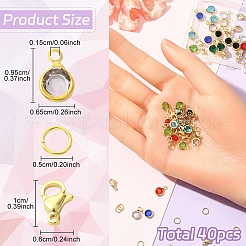 40 шт. подвески из нержавеющей стали 304&nbsp;STAS-YW0002-99