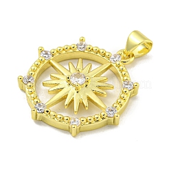 Покрытие стойки латунь микропаве прозрачные подвески из кубического циркония&nbsp;KK-B091-46G