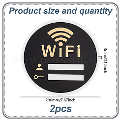 Акриловые таблички с паролем Wi-Fi&nbsp;AJEW-WH0542-66B
