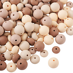 120 шт. 4 цвета 3 стиля рондель силиконовые фокусные бусины&nbsp;SIL-TA0002-81B