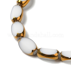 Стеклянные бусины с гальваническим покрытием &nbsp;EGLA-P061-02A-07