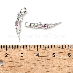 Латунные микро проложить кубического циркония подвески&nbsp;KK-H254-05P