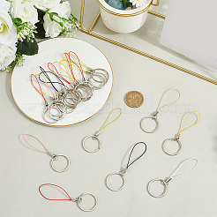 40 шт. 8-цветный нейлоновый шнур с оболочкой из цинкового сплава для мобильных ремней&nbsp;FIND-GF0008-37