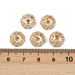 Латунные бусины разделители для поставки стразов&nbsp;RB-A014-L10mm-01LG-NF