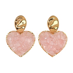 Серьги-гвоздики в форме сердца из нержавеющей стали 304&nbsp;EJEW-Z096-01G-B01