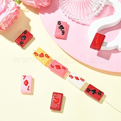 9 шт. двухцветные окрашенные стеклянные бусины&nbsp;LAMP-CJ0002-79