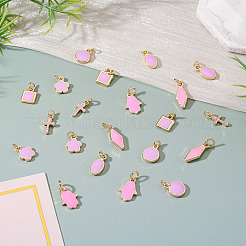 21шт 7 стиля латунные эмалевые подвески&nbsp;KK-TA0003-19B