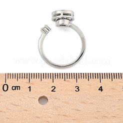 Вращающееся открытое кольцо с фианитом&nbsp;LS-RJEW-Q776-02P-01