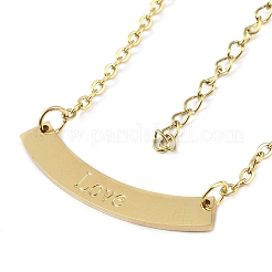 День святого Валентина прямоугольные кулоны из нержавеющей стали 304 ожерелья&nbsp;NJEW-K266-02G