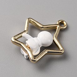 Подвески из эмали и сплава&nbsp;FIND-WH0045-75