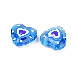 Бусы лэмпворк ручной работы LAMP-R004-06B-09