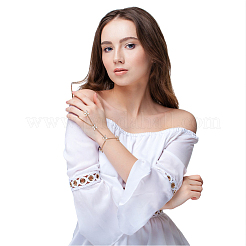 10шт. 10 стиля браслет из сплава с бабочкой и кристаллами BJEW-AN0001-39