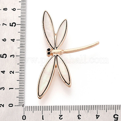 Белые булавки из ракушек&nbsp;JEWB-T005-09KCG-1