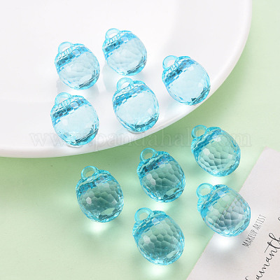 Осенняя тема прозрачные акриловые подвески TACR-T024-04B-946-1