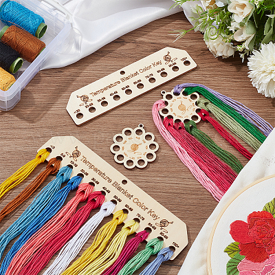 4 шт. доски для намотки деревянной резьбы&nbsp;AJEW-WH0534-51B-1