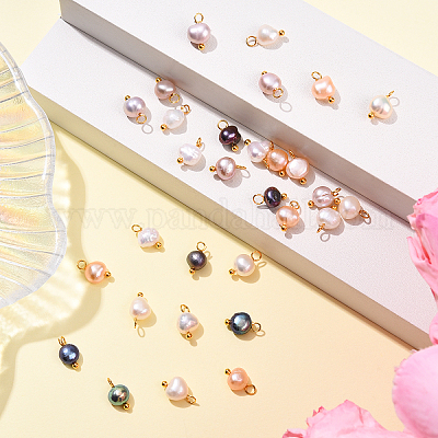 30 шт. 5 цвета натурального культивированного пресноводного жемчуга&nbsp;PALLOY-YW00092-1