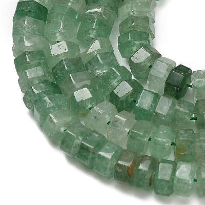 Природный зеленый бисер пряди клубники кварца&nbsp;G-G317-A08-3x6mm-1