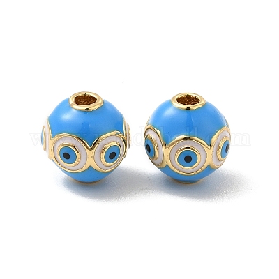 Латунь эмаль бисера KK-E077-03G-1