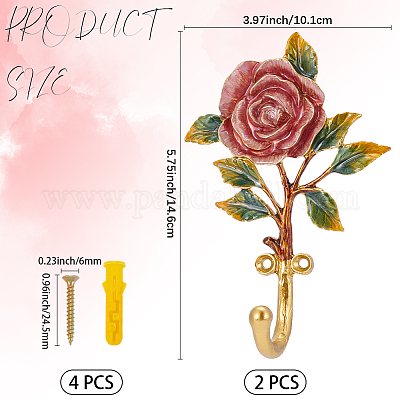 Вешалки-крючки из эмали&nbsp;DIY-WH20007-684G-02-1