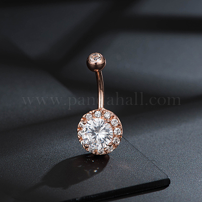 Латунные украшения для пирсинга&nbsp;AJEW-EE0006-80RG-1