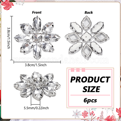 6шт стеклянные кабошоны&nbsp;GLAA-FG0001-31-1