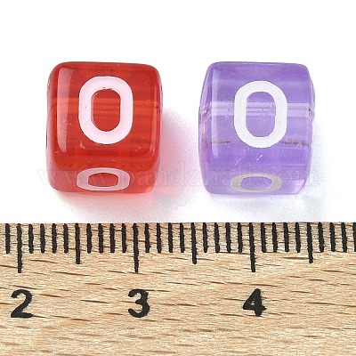 Прозрачные акриловые бусины&nbsp;MACR-K365-07O-1