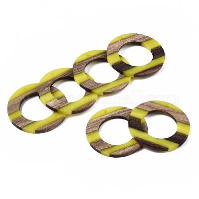 Подвески из смолы и ореха&nbsp;RESI-R428-02B-1