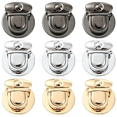 10 шт. застежки-замки для сумок из сплава&nbsp;FIND-YW0010-92B-1