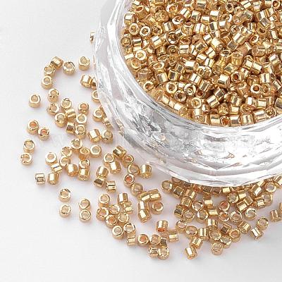 Никелированный стеклянные бусины стеклярус SEED-R043-10-1