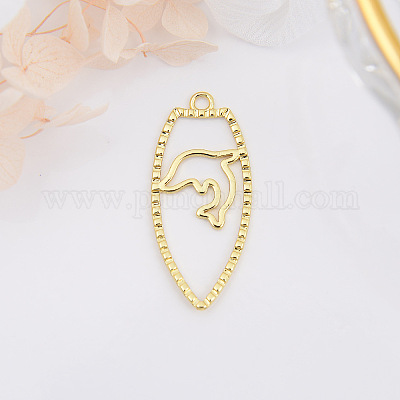 Латунные подвески&nbsp;KK-H002-33B-G-1