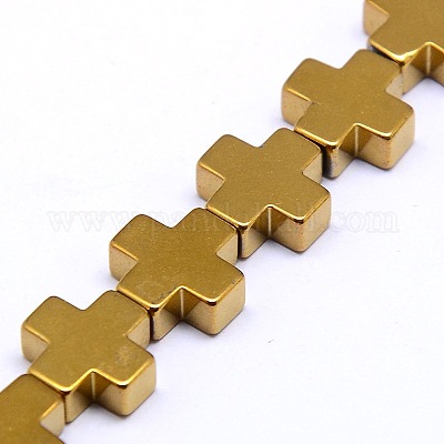 Гальванизировать немагнитных синтетический гематит бисер пряди G-I096-M-1