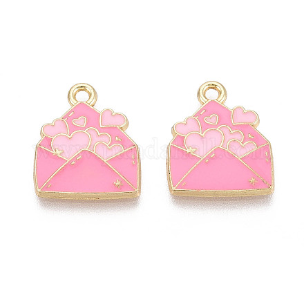 Подвески из эмали и сплава&nbsp;ENAM-T024-07B-G-1