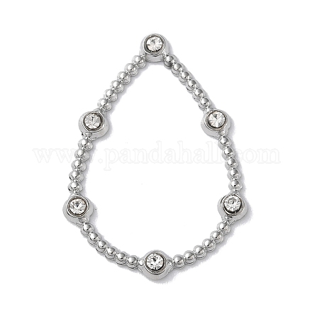 Нержавеющая сталь цвета 304 нержавеющая сталь стразы подвески&nbsp;LS-STAS-Q312-02C-P-1