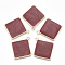 Alloy Pendants, with Enamel, Rhombus, Light Gold, FireBrick, 30.5x28x2mm, Hole: 1.8mm