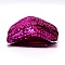 Polyester Cord, with PEC Glitter, Flat, Fuchsia, 25~30mm, about 13m/bag